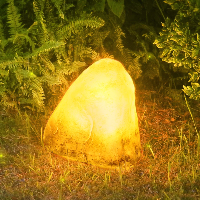 Garden Decorative Rock Light Backyard Resort Real Estate Lawn Lighting Park Path Outdoor Landcape Stone Lamp 2