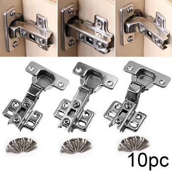 

10pcs Hinges Hydraulic Hinges Damper Buffer Soft Close For Kitchen Cabinet Cupboard Furniture Hardware Counter Accessories