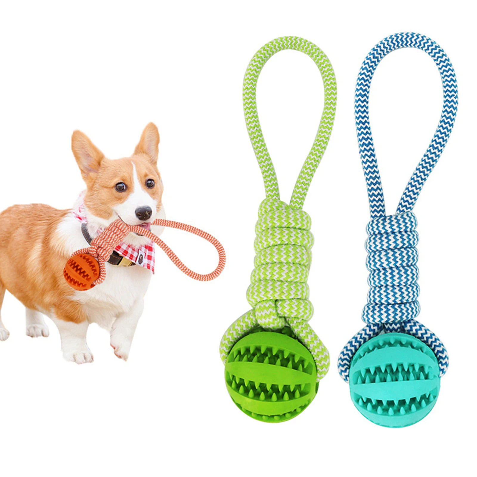 

pet Braid Rope Ball toy New Dog Toys Chew Teeth Clean Outdoor Training Fun Playing Rope Ball Toy For Large Small Dog