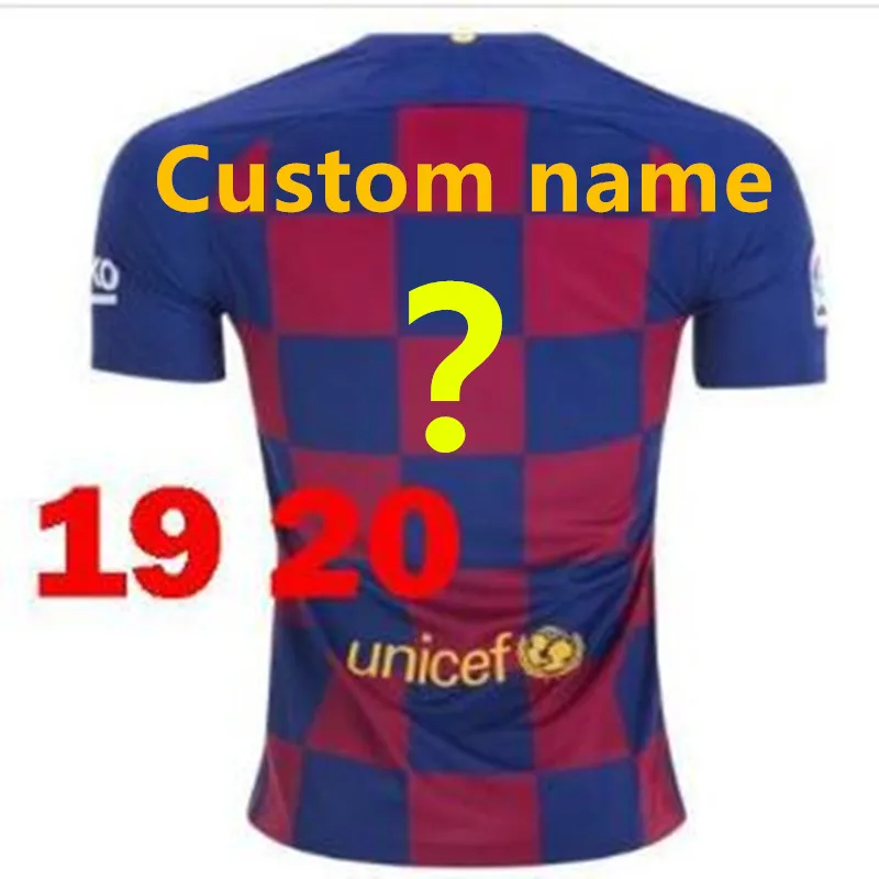 Barcaed Jersey soccer взрослая футболка F. DE JONG GRIEZMANN MESSI SUAREZ ARTHUR COUTINHO VIDAL I. RAKITIC футбольная рубашка - Цвет: shirt