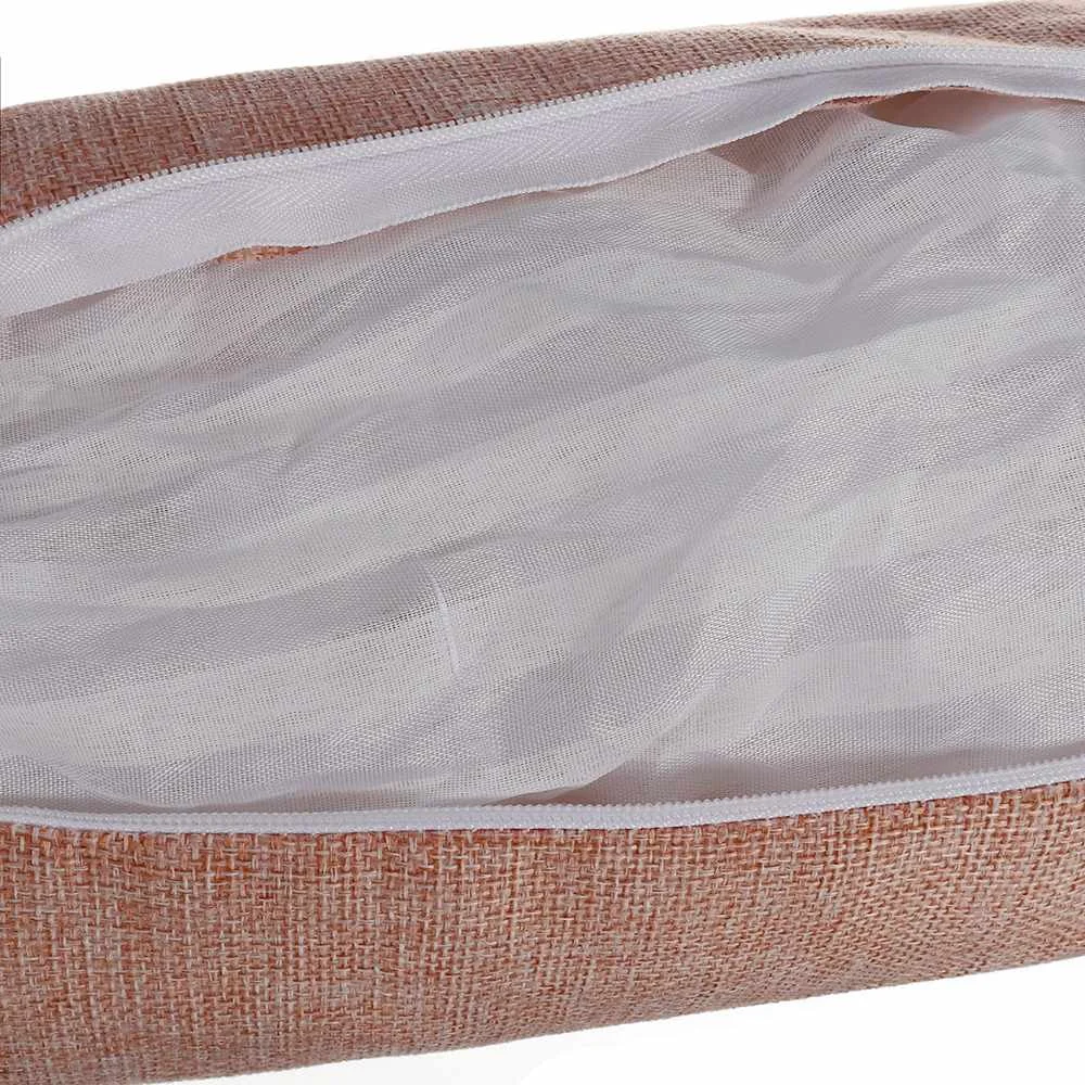 40x10cm Removable Pillow Summer Linen PP Cotton Body Neck Pillow Bed Roll Cushion Head Leg Back Support Travel Column Pillows