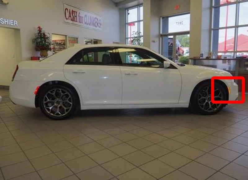 Спереди Янтарный светодиодные, боковые, габаритные фонари для Chrysler 300 прозрачный/дым Поворотная сигнальная лампа