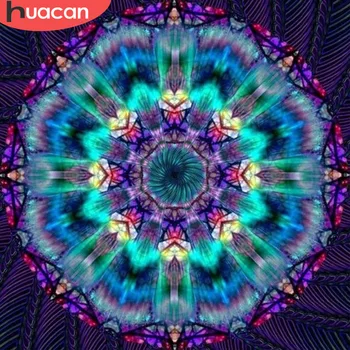 

HUACAN DIY 5D Diamond Painting Flower Rhinestone Picture Full Round Drill Home Decoration Handcraft Kit Art Lover Gift