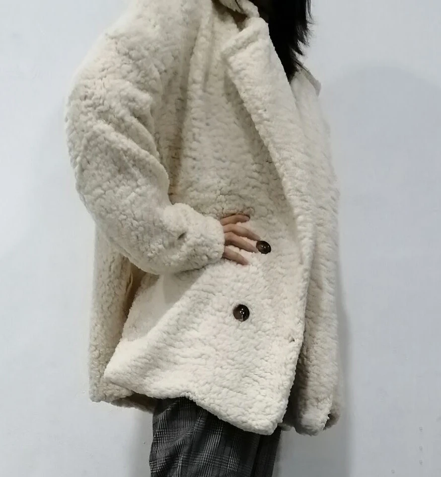 Зимнее плюшевое пальто женское теплое пальто из искусственного меха женская пушистая куртка размера плюс с длинным рукавом плюшевое меховое пальто fourrure femme 5XL
