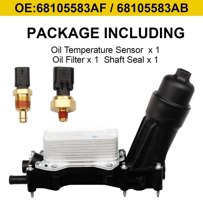 68105583AF Engine Oil Cooler Filter Housing Adapter for Chrysler 200/