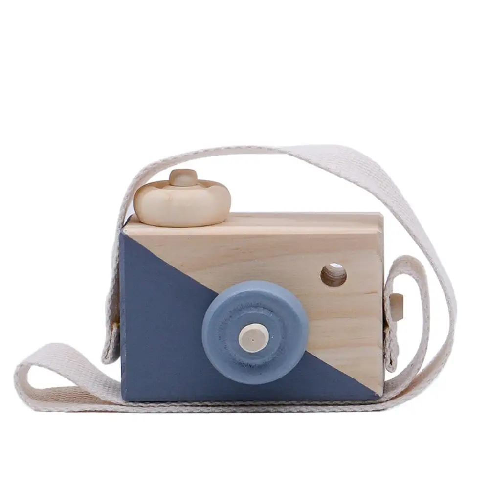 Cute Wooden Toy Camera Wood Crafts Children/'s Room Nursery Wall Hanging Grey