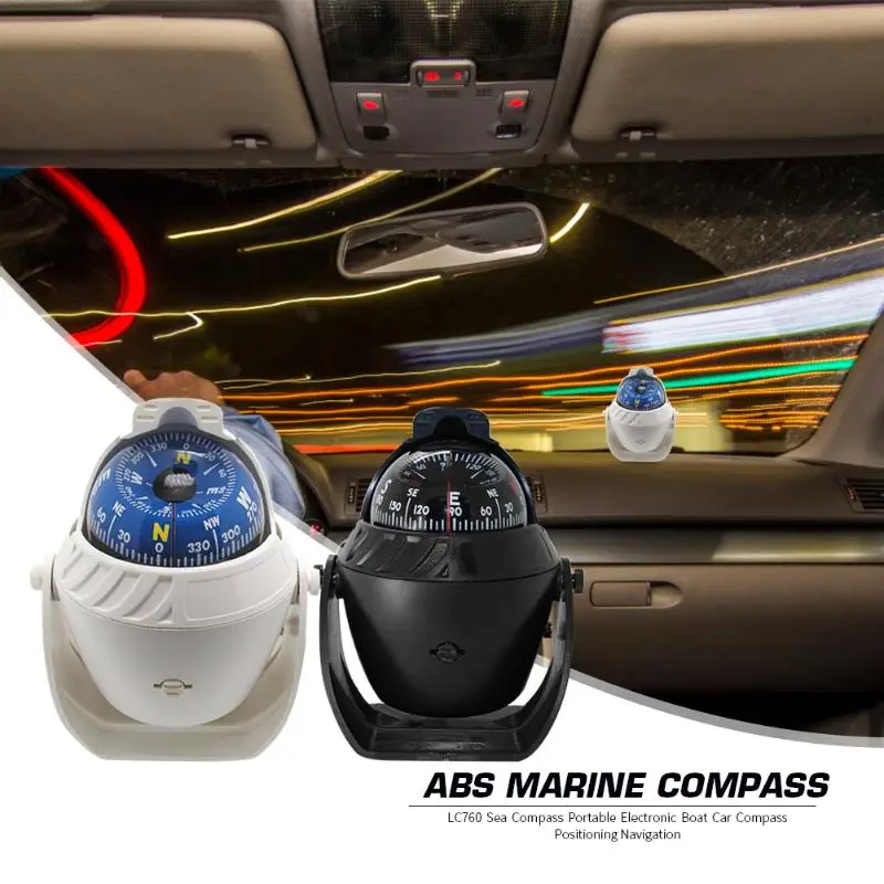 LC760 Морской Компас ABS Портативный прочный электронный лодка автомобиль Компас Навигация для наружного автомобиля поставки