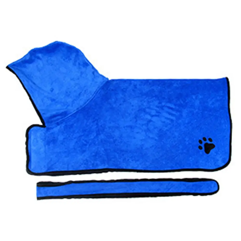 blue TPFOCUS Pet Supples Paw Printing водопоглощающее банное полотенце для кошек и собак, сушильное полотенце для кошек и собак, аксессуары для ванной - Цвет: blue