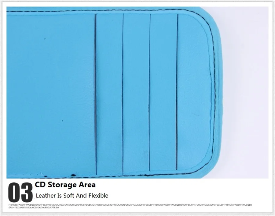 Multifunctional Car Sun Visor Car CD Glasses Fuel Card Mobile Phone Storage Bags Car Cab Co-pilot Interior Decoration Travel Bag