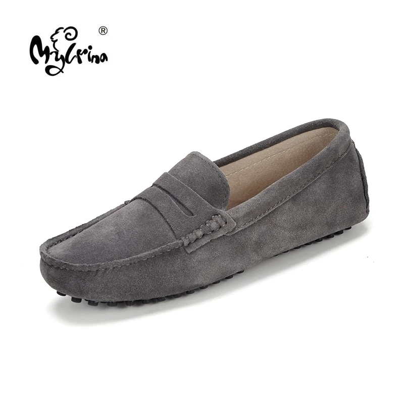 MYLRINA Men Shoes Genuine leather Comfortable Casual Footwear Chaussures Flats Slip On Lazy Zapatos Hombre | Обувь