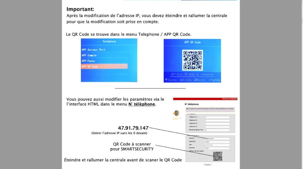 Французский текст меню Голосовая сигнализация RJ45 TCP IP сигнализация GSM умная домашняя система охранной сигнализации с WebIE обновление и управление
