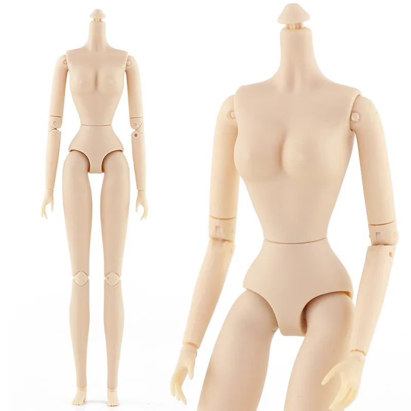 Packung mit 3 nackten Plastik 12 beweglichen Gelenken Puppenspielzeug weibliche 