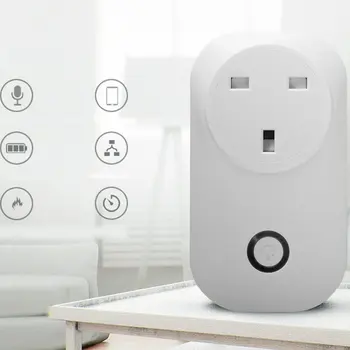 

WiFi Smart Socket US/UK/CN/AU/EU Wireless Plug Power Sockets Timing Plug Voice Control Socket With Charge Statistics Function