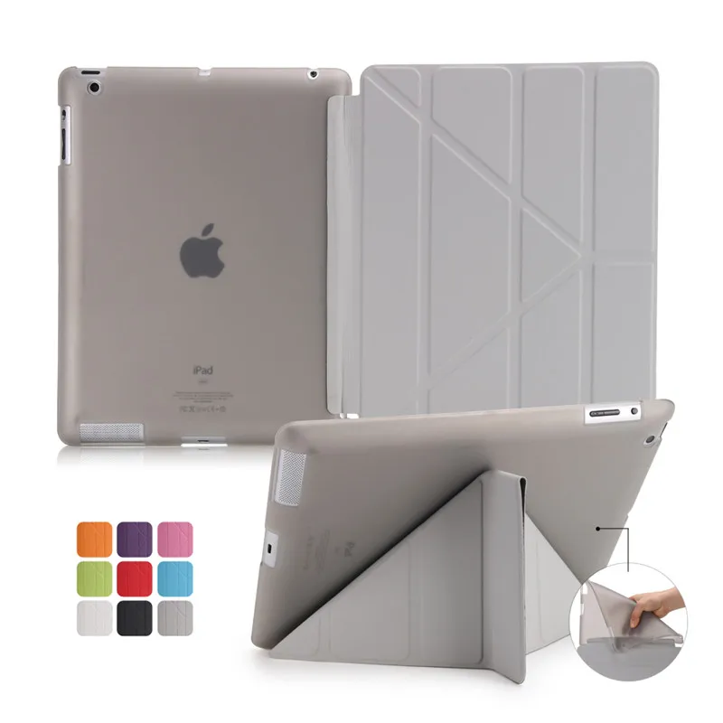 Чехол для ipad 2/3/4 9 7 2018/2017 5/6th Air 3 10 5 кожаный мягкий смарт чехол apple 2 7/8th mini 1/2/3/4/5