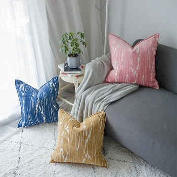 

DUNXDECO Cushion Cover Decorative Pillow Case Modern Simple Chenille Art Coussin Home Sofa Chair Decoration Square Case