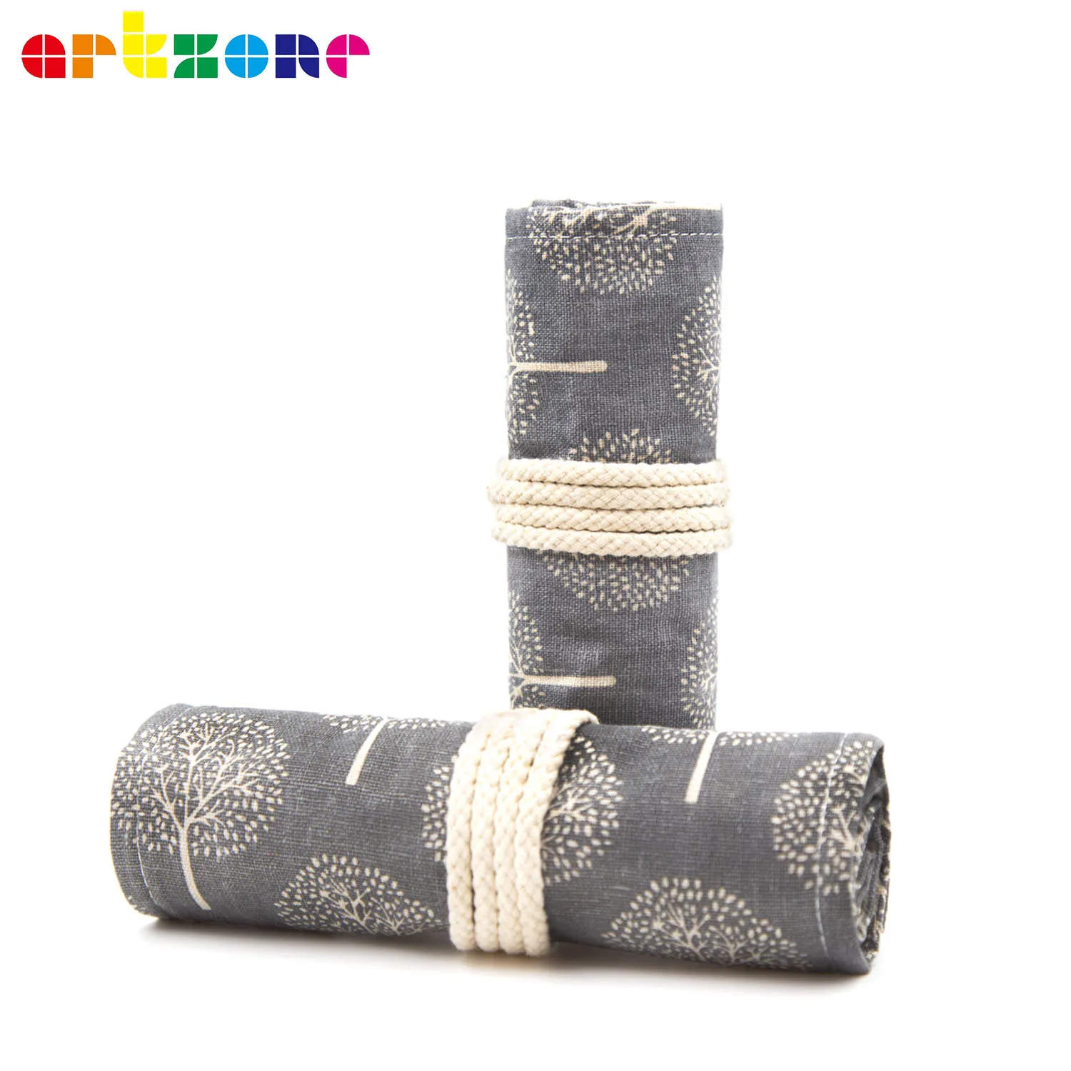 Astuccio Arrotolabile Per Matite E Pennelli - 72 Fori In Tessuto Oxford