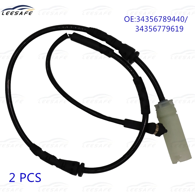 2PCS Front Axle Brake Pad Wear Sensor for BMW 1Series E82 E87 E88 3Series E90 E91 E92 E93 4Series F36 OE 34356779619 34356789440 |