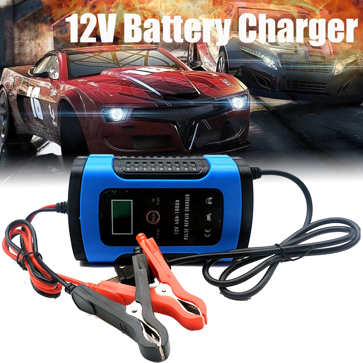 Cheap 12V 6A LCD Smart Fast Car Battery Charger for Auto Motorcycle Lead Acid AGM GEL Batteries Intelligent Charging 12 V Volt 6 A AMP