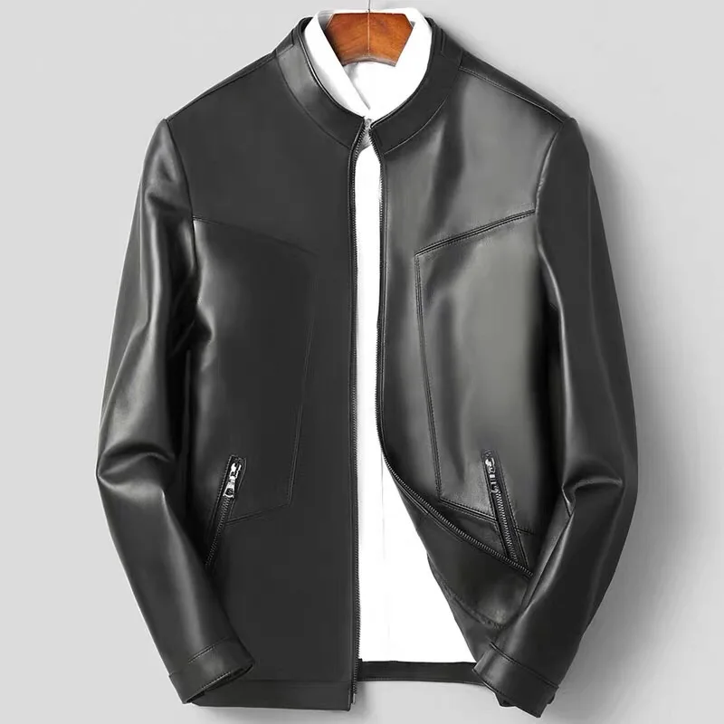 Pudi MT932 новые модные мужские куртки бейсбольные Пальто короткие оригинальные жакеты из овечьей кожи Верхняя одежда из натуральной кожи
