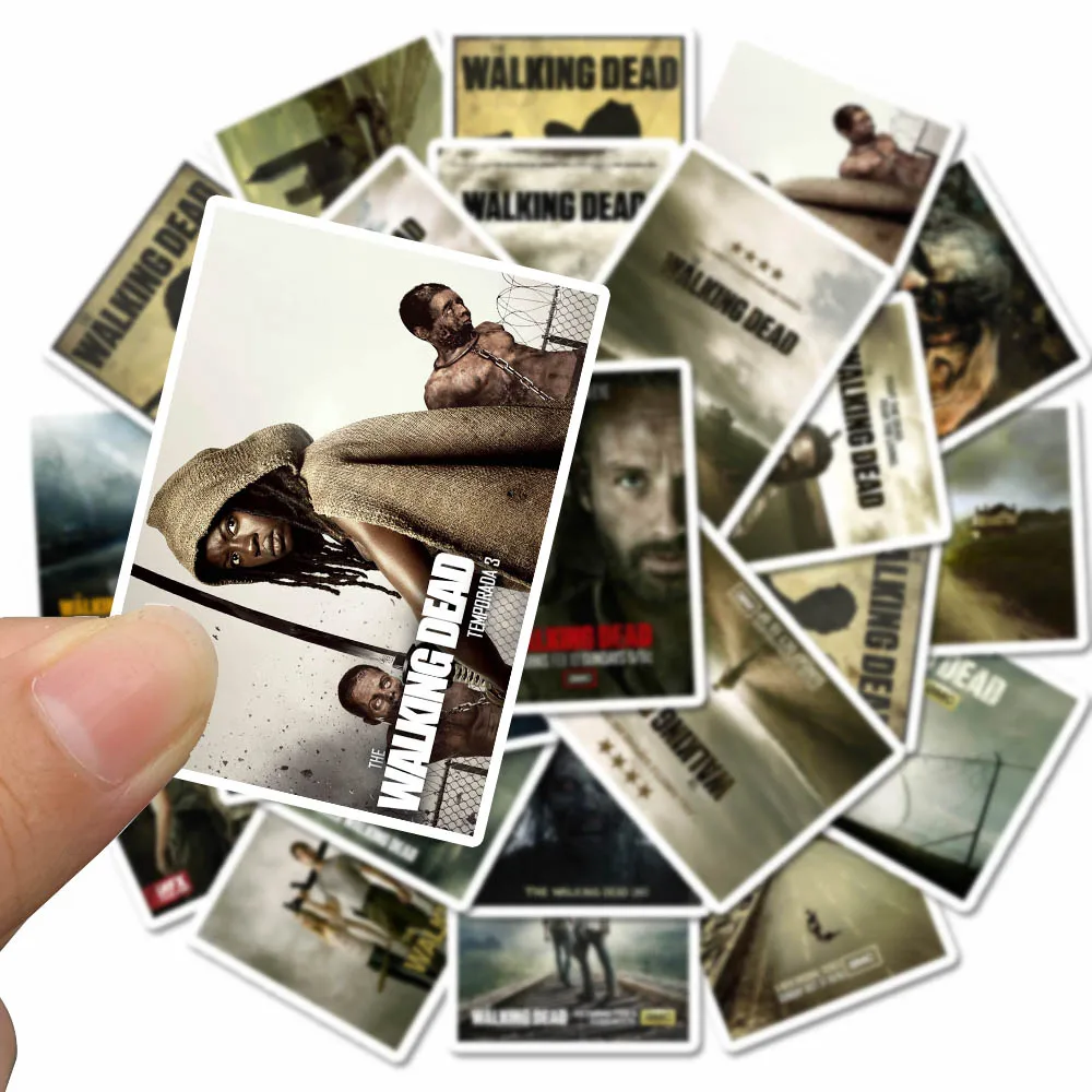 25Pcs Dead Walking Sticker Sticker Music Sticker DIY Skateboard Motorcycle Luggage Laptop Cartoon Sticker