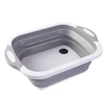 

Multi-function Kitchen Chopping Block Foldable Cutting Board Chopping Boards Washing Basket Drain Basket Kitchen Organizer