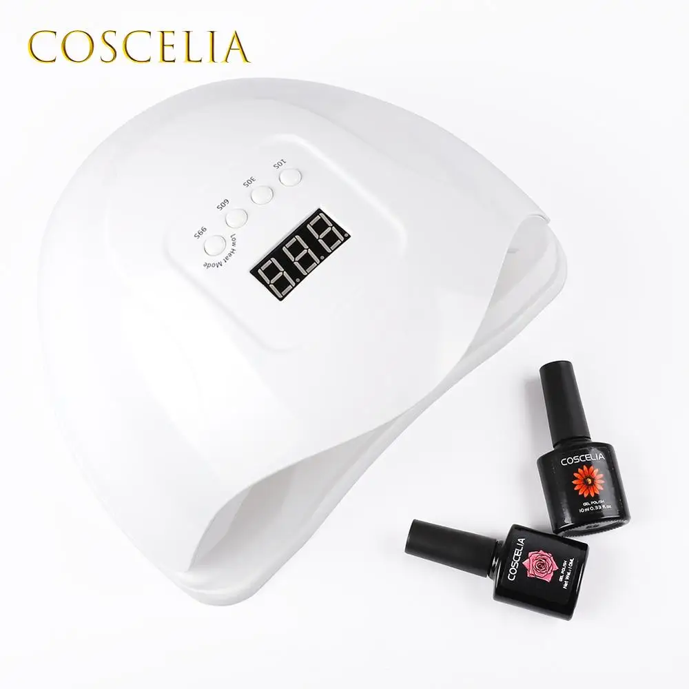 COSCELIA 80 Вт/54 Вт Светодиодный светильник/УФ двойной источник Сушилка для ногтей