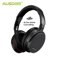 Ausdom ANC7S активные шумоподавляющие Bluetooth Наушники Hi-Fi стерео глубокий бас беспроводная гарнитура для ТВ компьютера телефона