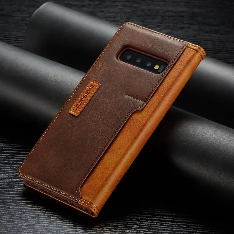 

Leather Case For Samsung Galaxy S10 Plus Case Cover Hybrid Protector Coque For Samsung S10 S10e Casing Magnetic Wallet Pocket