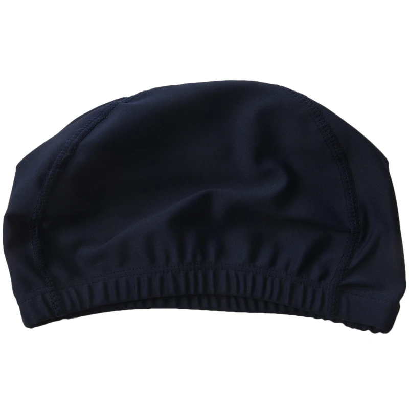 

Adults Sport Polyester Elastic Fiber Elastic Dome Shape Swim Cap Dark Blue