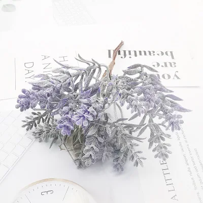 6 шт. искусственный Snapdragon поддельные пластиковые сосны Рождество год DIY подарок домашний Свадебный декор аксессуары Искусственные растения цветы - Цвет: Фиолетовый