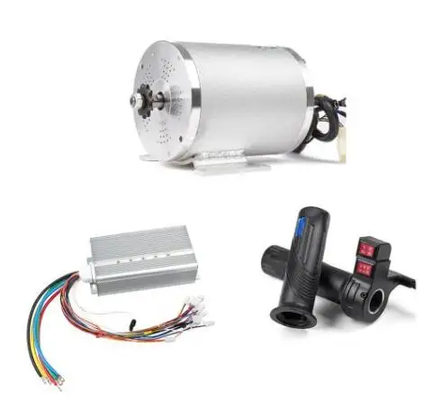 3 in1 kit ( foot) 72V 3000W контроллер двигателя мотоцикла или электровелосипеда, конверсионный набор, электрический велосипед комплект обратный поворот дроссельной заслонки мотоцикла 50A Европе замок - Цвет: 3 in1 kit ( foot)