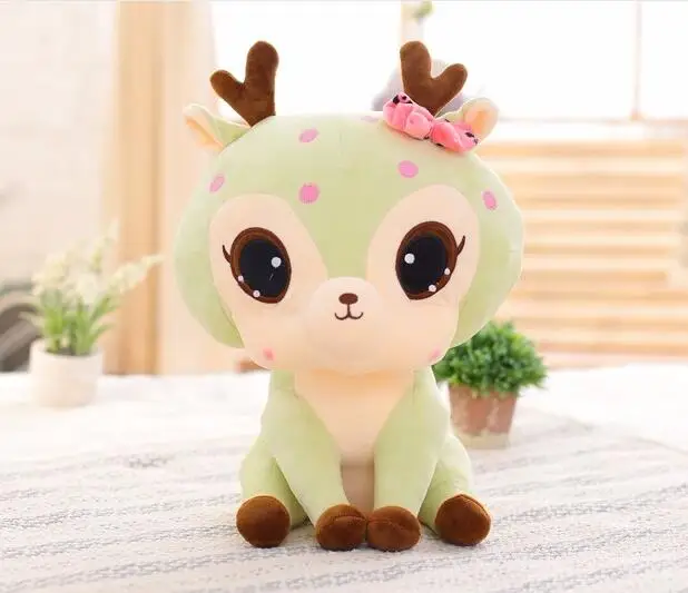 1 шт. 30 см Милый Жираф Плюшевые игрушки Мягкая Sika олень Подушка Куклы Kawaii Мягкие плюшевые животные игрушки детские подарки - Цвет: 1