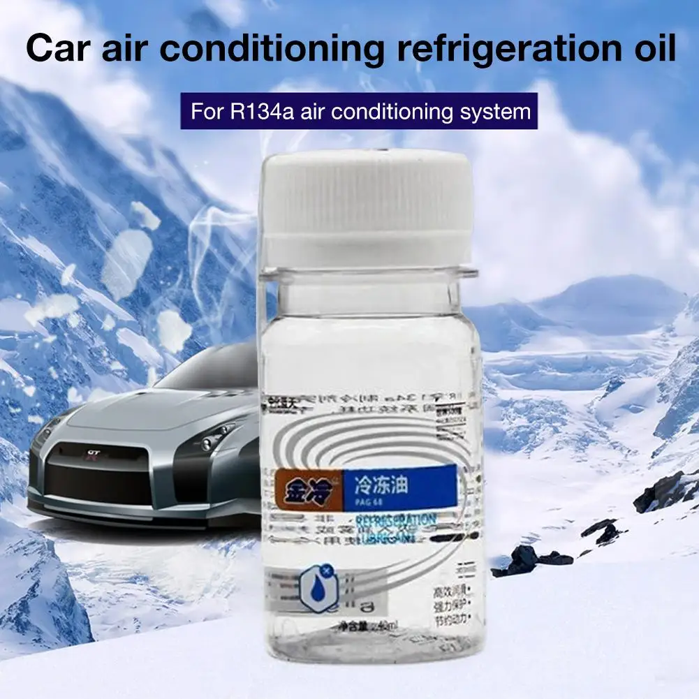 40ML Auto Car Refrigerant R134A Air Conditioning Compressor Freezer Oil Refrigerator Cooling Agent Tools |