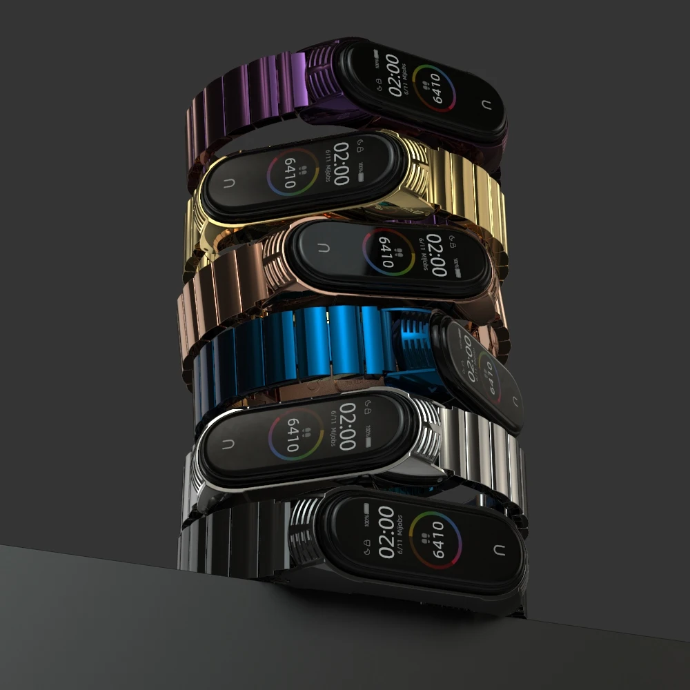 Браслет mi band 4, металлический браслет из нержавеющей стали для Xiaomi mi, браслет 3, 4, браслет mi Band 3, браслеты, стиль, ремешок mi jobs