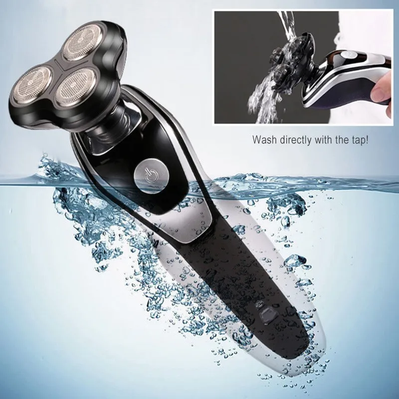 

Men Multifunction Triple Electric Shaver 4D Floating Razor Noise Hair Cutter USB Powered Beard Trimmer