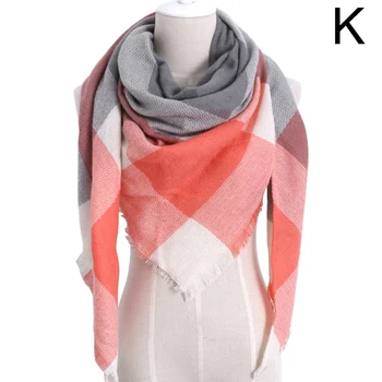 

Women Scarf Long Shawl Wraps Plaid Pattern Warm for Fall Winter Beach Outdoor FEA889