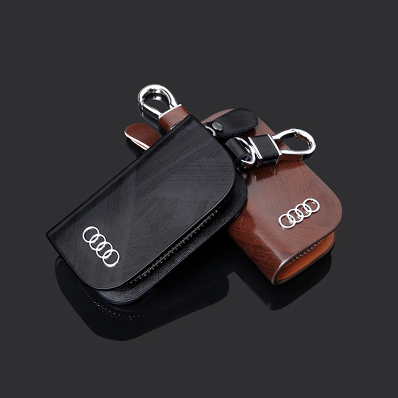 

free shipping Car key bag car waist hanging Keychain accessories styling Decoration accessories For Audi