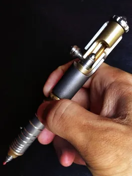 

Tactical Pen Attack Pen Titanium Alloy Self-defense Broken Window Self-defense Gun Plug Pen Button