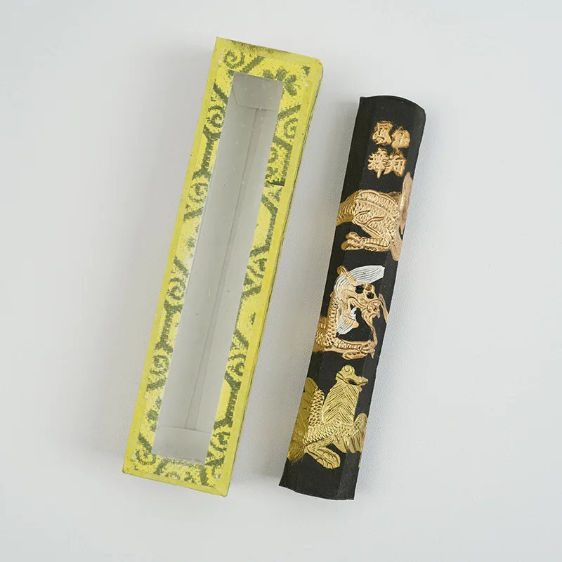 1piece Hukaiwen Dragon and phoenix Chinese Calligraphy Brushes Ink Sumi-E ink Painting Ink Stick Sumi Ink Stick Hui Mo