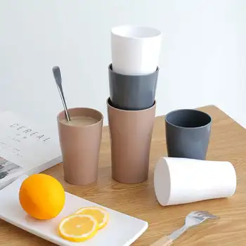 

NENordic Solid Color Cup Simple Fashion Japanese Style Toothbrushing Mouthwash Cup, White/Grey/Coffee Portable Outdoor Cup