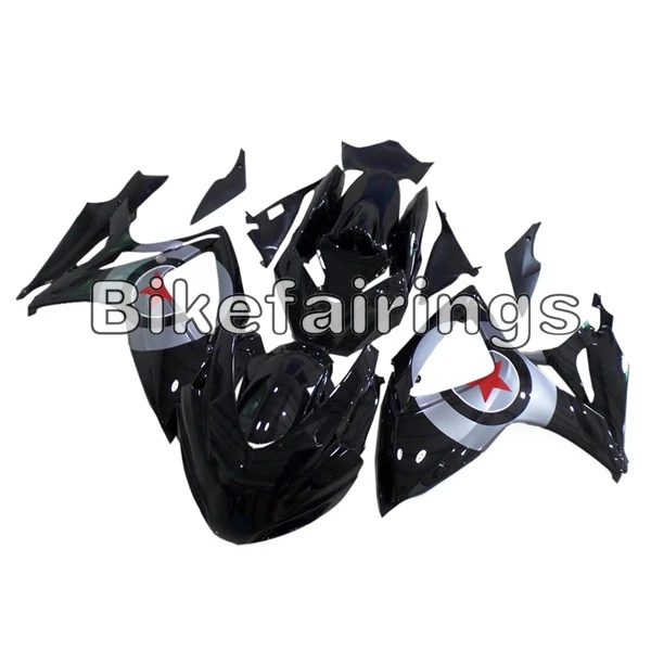 As Picture Shown Черная звезда гоночная версия корпуса для Suzuki GSXR600 GSXR750 оболочка панель Обтекатели капоты Чехлы 2006 2007 06 07 пластик Корпус работа - Цвет: As Picture Shown