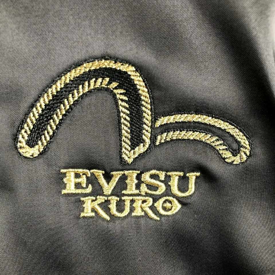 Новинка, аутентичный уличный бренд Evisu, дышащая модная теплая куртка, дышащее зимнее мужское хлопковое пальто высокого качества, Тренч