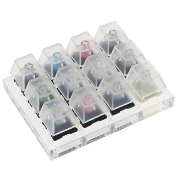 

Translucent Keycaps Testing Tool Cherry 12 MX Switches Keyboard Tester Kit Clear Keycaps Sampler PCB Mechanical Keyboard