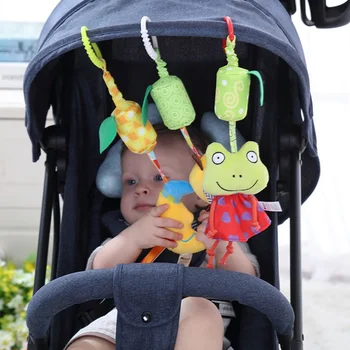 

Baby Bed Toys Lathe Hanging Ring Animal Cartoon Shape Rattle Crib Hanging Infant Stroller Hanging Toys Teether Stuffed Dolls a