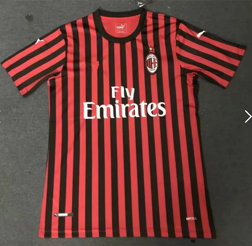 19 20 AC milan soccer jersey PIATEK PAQUETA SUSO CALDARA CUTRONE ROMAGNOL S. CASTILLEJO AC футбольная рубашка - Цвет: shirt