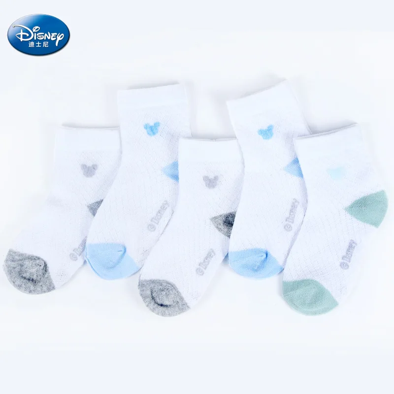 

Disney children's mesh socks summer baby cotton socks baby socks men and women children breathable socks 5 pairs