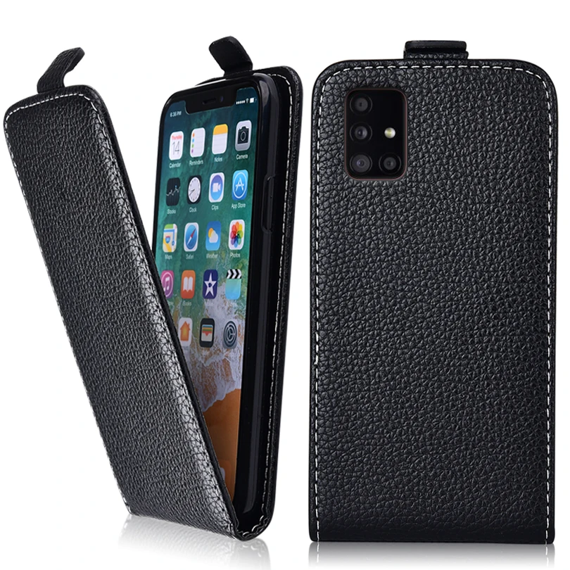 Vintage Flip Fall Für Samsung Galaxy A71 5G Abdeckung Galaxy A71 5G Nette Leder Telefon Tasche Plain Fall für Samsung A71 5G EINE 71 Fall