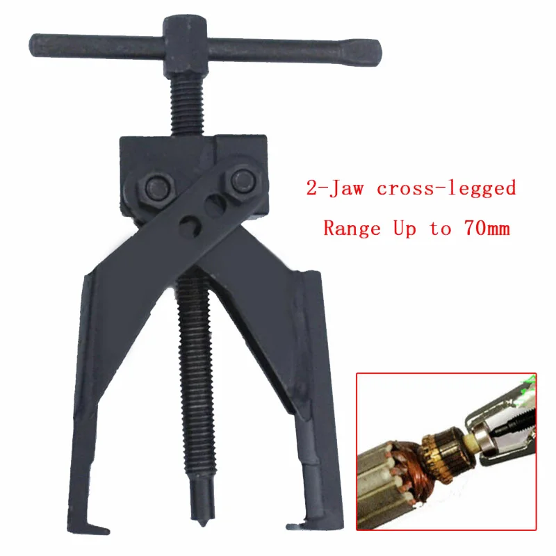 

Up To 70mm Gear Bearing Puller 2-Jaw Extractor Pilot Remover Tool Corrosion-resistant For Car SUV truck 2-Jaws Bearing Puller