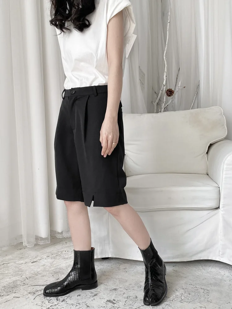

Ladies Wide Leg Shorts Summer New Dark Base Classic Simple Fashion Popular Casual Loose Oversized Shorts