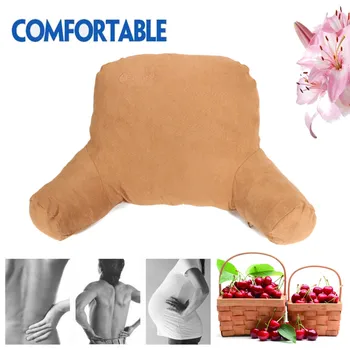 

Cushion Back Pillow Bed Plush Big Backrest Reading Rest Pillow Lumbar Support Chair Car Cushion With Arms Home Room Decor
